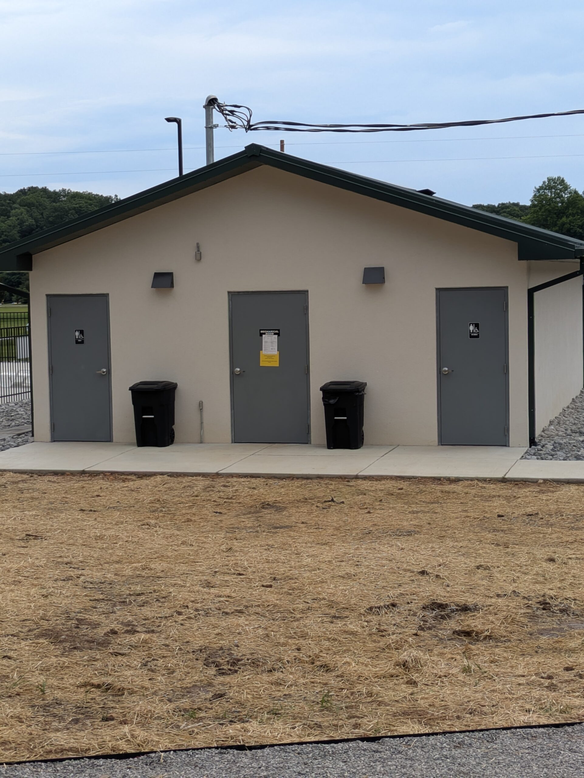 New Ground-up pool bathhouse exterior