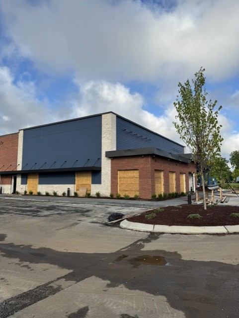 Exterior progress at the new Bubba's 33 in Murfreesboro, TN.